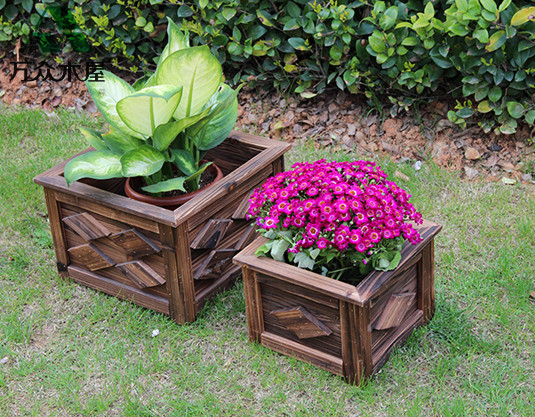 實(shí)木裝飾花箱