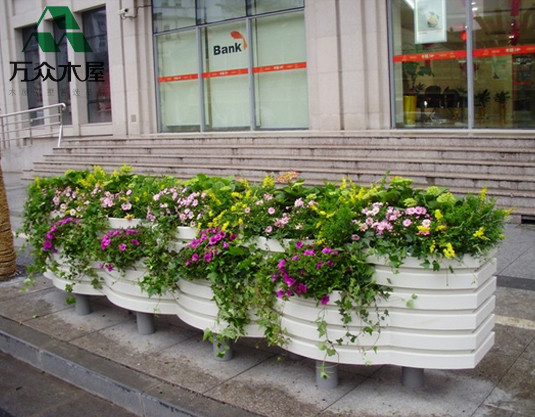 白色簡約裝飾花箱